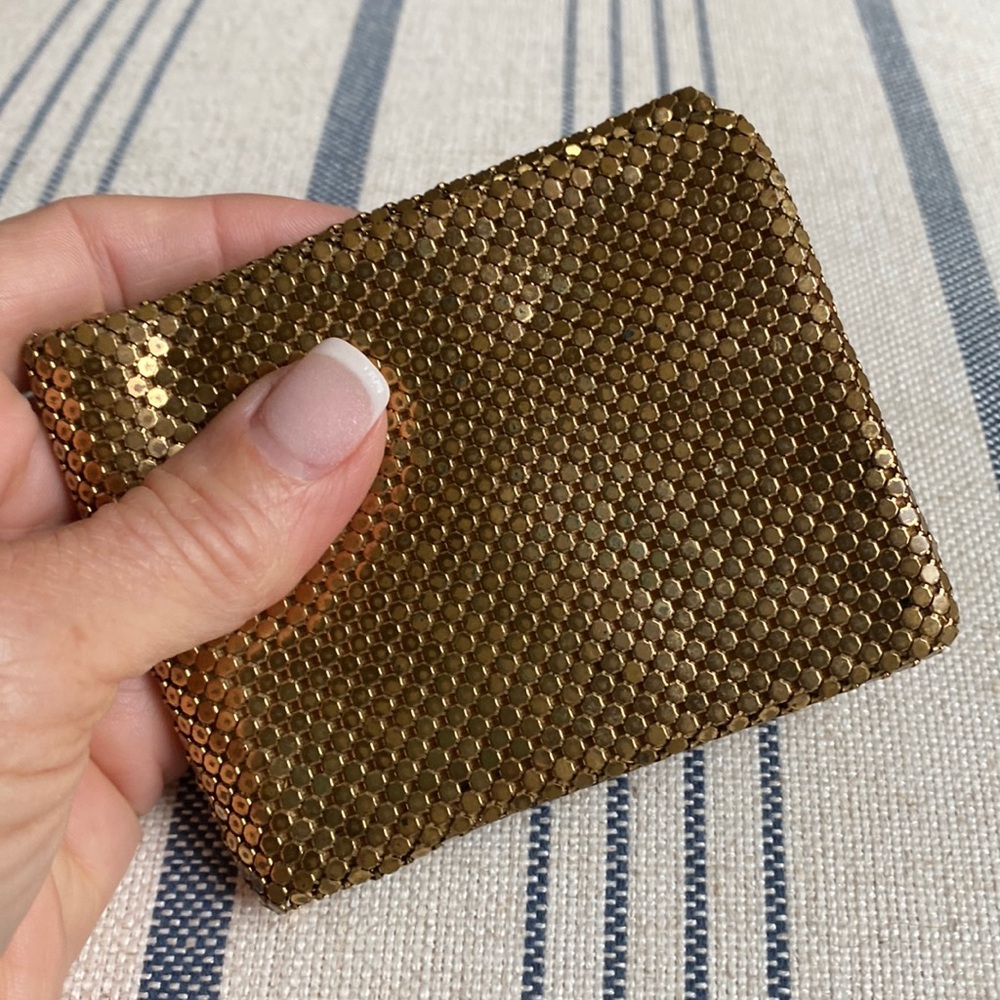 Vintage Whiting & Davis Gold Mesh Bifold Wallet